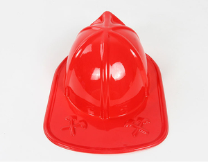 레드 옐로우 소방관 남자 성인 어린이 장난감 어린이 파티 무대 의상 플라스틱 공연 모자 소방관 헬멧 모자 - Product Image 6