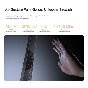 <span class=keywords><strong>Serrure</strong></span> de <span class=keywords><strong>portail</strong></span> extérieur intelligente Tuya Wifi à poignée longue, double face, étanche IP68, avec reconnaissance faciale 3D et empreinte digitale - Product Image 3