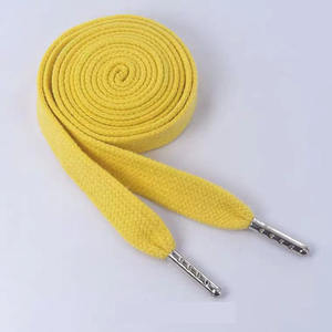 Sudadera con capucha personalizada Cordón plano Cordón de algodón de 12mm de ancho con puntas de metal - Product Image 4