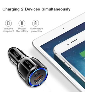 Adaptador PD Tipo C de Doble Puerto, Cargador USB Portátil <span class=keywords><strong>para</strong></span> Auto, Estación de Carga Rápida QC3.0 <span class=keywords><strong>para</strong></span> <span class=keywords><strong>iPhone</strong></span>, Nuevo Cargador Rápido Portátil - Product Image 5