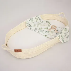 Baby <strong>Changing</strong> Basket and Diaper Caddy - Cotton Rope <strong>Changing</strong> <strong>Table</strong> Topper Thick Foam Pad and Waterproof Mattress - Product Image 3