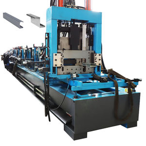 Stanz loch Schnell wechsel Typ 70-300mm Austauschbare <span class=keywords><strong>c</strong></span> Pfette Herstellung <span class=keywords><strong>C</strong></span>-Form Z-Kanal Walzen form maschine aus verzinktem Stahl - Product Image 1