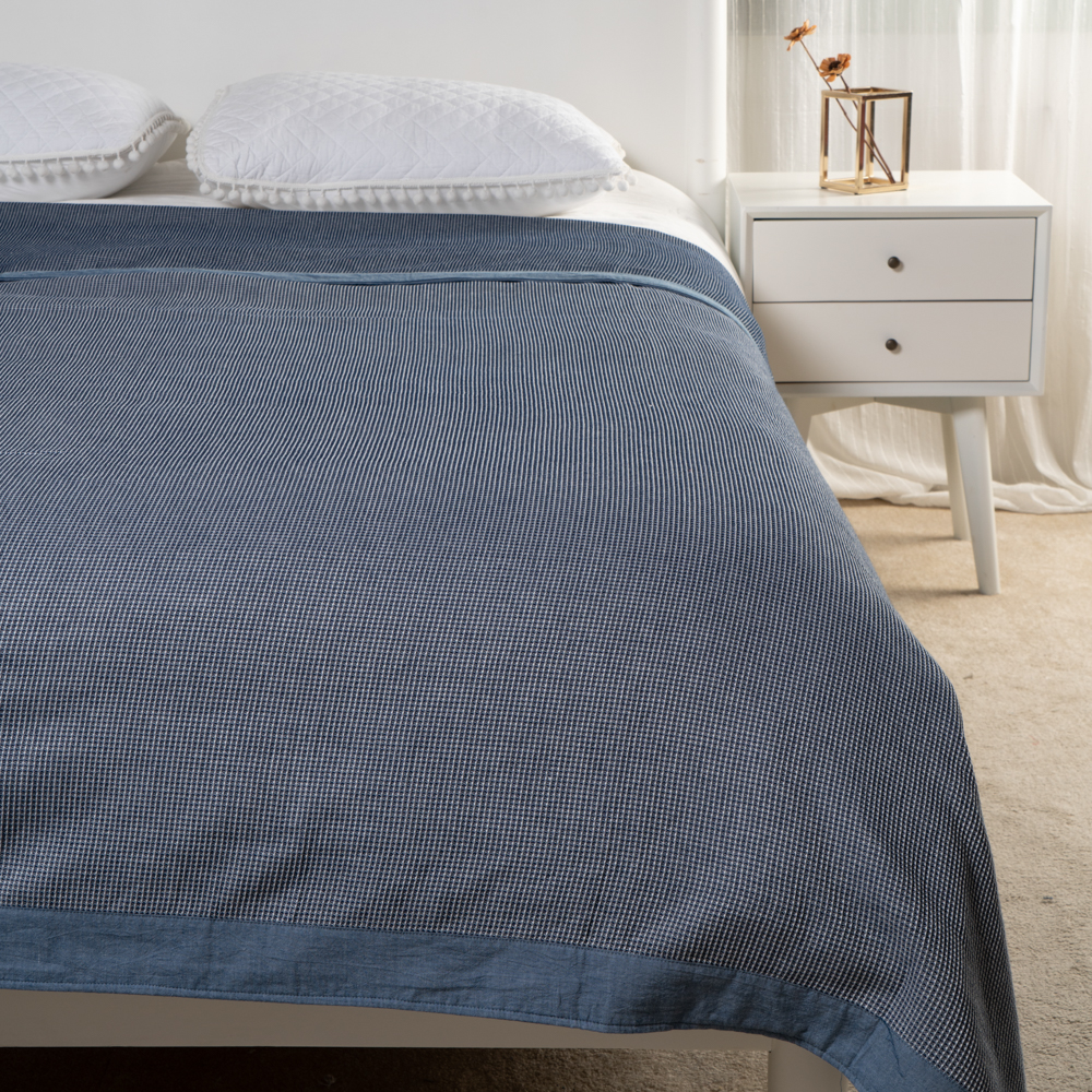 Всесезонное удобное легкое хлопчатобумажное одеяло с вафельным покрытием Комплект комбинезонов из полиэстера