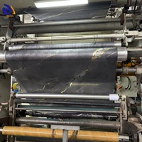 Feuille de transfert thermique décorative en métal à texture marbrée (matériau PET) pour SPC/WPC/MDF/panneau de charbon de bois/contreplaqué/plaque de PVC - Respectueux de l'environnement
