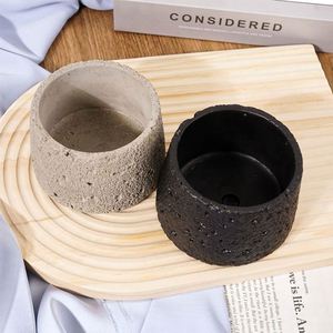 Pot en ciment mat de luxe vide, sur mesure, pour bougie, vente en gros - Product Image 3