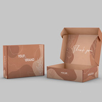Caja de Regalo de Cartón Corrugado Reciclable y Ecológica Personalizada para Chocolates, con Relieve, Laminado Brillante/Mate y Recubrimiento UV