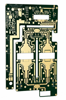Circuit imprimé Rogers double face personnalisé, épaisseur 1,575 mm, haute fréquence RF/Micro-ondes, finition de surface ENIG, cuivre 30 µm, 50x60 mm, OEM/ODM