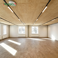 Panneau acoustique en laine de bois ignifuge, panneau d'absorption acoustique en fibres de bois pour projets de maternelles, écoles et bureaux