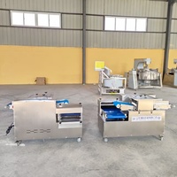 Automatische versvlees snijmachine industriële vleeskubus snijmachine voor rundvlees varkensvlees kip verwerkingsfabriek