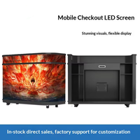 Écran LED mobile pour réception, grand écran, montage sur pilier, installation facile, affichage haute définition, pas de raccordement requis P2.5/P1.86