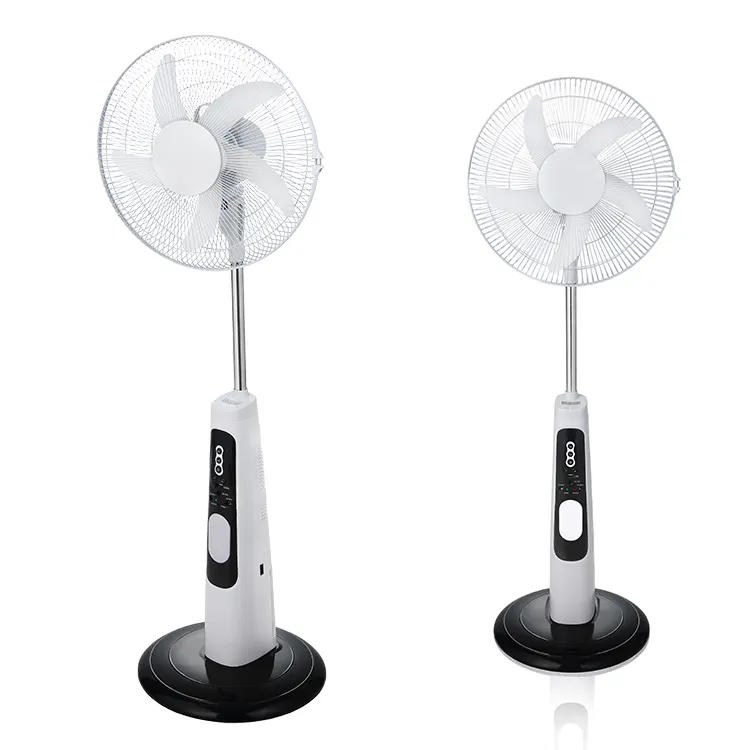 Multifunktionale luxus 2021 hause moderne 18 inch solar fan akku ac dc stand fan hohe qualität tragbare niedrigen preis