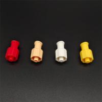 Livraison rapide Double tête IV seringue mâle femelle Luer filetage connecteur de verrouillage 1.3mm trou capuchon de protection haute pression ABS matériel
