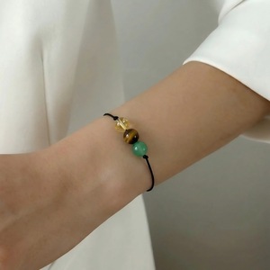 Pulsera de Cristal de Piedra Natural con Tarjeta, Buena Suerte, Protección, Alivio de la Ansiedad, Sanación Emocional, Joyería Unisex, Regalo - Product Image 2