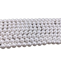 Perles de verre rondes HBJC en cristal de haute qualité, brillantes, de 3 mm à 12 mm, pour la fabrication de bijoux