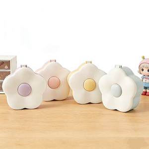 Flower Shaped Makeup <b>Mirror</b> Portable <b>Compact</b> <b>Mirror</b> For Desk Student Dormitory Use With Storage Capacity - Product Image 1