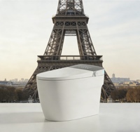 WC intelligents avec télécommande, siphon en P, siège chauffant, à poser au sol – Produits pour la maison intelligente, appréciés des familles françaises et des jeunes