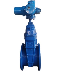 Customization Motorized Ductile <b>Iron</b> Soft Sealing Flange Gate With Actuator Z45X Actuator Gate - Product Image 1