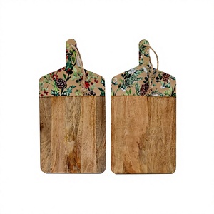 Tabla de cortar de madera de diseño artesanal, tabla de cortar de madera esmaltada, tabla para queso, bloques de cortar a buen precio - Product Image 1