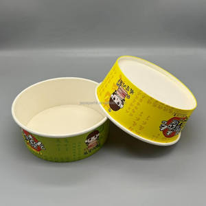 Tazón de Papel Kraft Redondo con Tapa para Llevar, para Ensaladas, Fideos y Sopa, con Logotipo Personalizado, Económico, en Oferta - Product Image 1