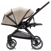 Poussette Buggy de luxe personnalisée pour bébé Système de voyage pour bébé Pliable à une main Poussettes pour bébé Poussettes 3 en 1 de poche