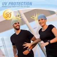Lot de 3 bonnets de protection en jacquard rafraîchissants, doublures de casque en maille anti-transpiration, lavables en machine, pour hommes et femmes