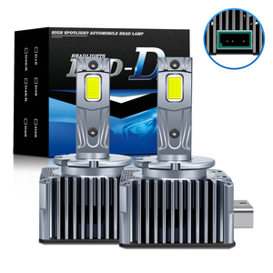 Meilleur remplacement HID Série D D1S D2S D3S D4S Phare LED à double tube en cuivre CSP 6500K Plug and Play Super Canbus Économie d'énergie - Product Image 1