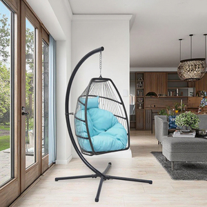Sedia a dondolo moderna in acciaio inossidabile fatta a mano con supporto pieghevole, set da giardino per interni ed esterni <span class=keywords><strong>Danda</strong></span> - Product Image 1