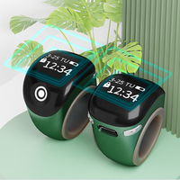 Réveil numérique intelligent avec alarme pour les heures de prière, écran tactile pour musulmans, nouvelle version avec anneau de prière en plastique (Tasbih)