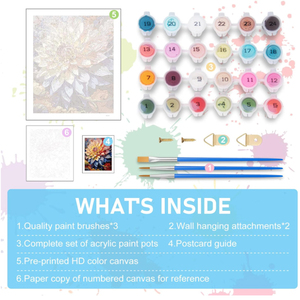 Kit Creativo OEM per Dipingere con 24 Colori Acrilici, Natura Morta con Numeri per Adulti, Decorazione Murale per Casa - Product Image 6