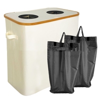 Paniers de recyclage de bouteille de boisson pliable grand tissu épaissi boîte de rangement de blanchisserie pliable pour bouteille de boisson domestique