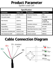 تكلم تحميل خلية سبائك الصلب عجلة دونات نوع ضغط قوة التوتر الاستشعار وزنها مقياس للدبابات - Product Image 6