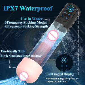 Grande pompe pour agrandissement du pénis pénis masculin Pompe à vide améliorée Manchon en silicone SPA Coupe de masturbation - Product Image 2