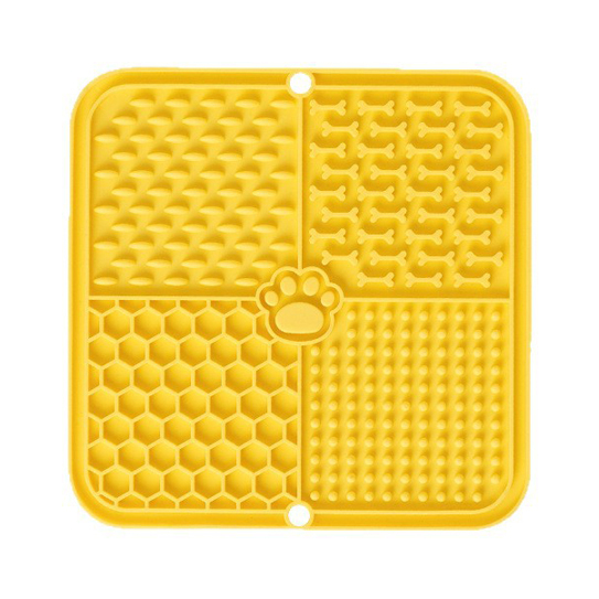 Lick Mat with Suction Cups Back Licking Pad for Dogs & Cats Anxiety Relief Boredom Reduce Peanut Butter Feeding