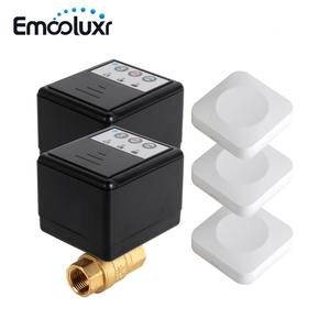 <span class=keywords><strong>433Mhz</strong></span> nước bị rò rỉ Hệ thống pin Powered với 2PC DN15 DN20 DN25 Brass van và 3 cái cảm biến nước cho rò rỉ bảo vệ - Product Image 1