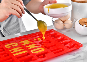 Accessoires de cuisine Moule à biscuits en silicone antiadhésif 26 grandes lettres DIY Moule à lettres en silicone Moule à chocolat en silicone Moule à gâteau en silicone - Product Image 2