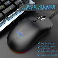 Souris de jeu filaire USB pour ordinateur portable, best-seller, souris de jeu ergonomique RGB, souris de jeu optique pour ordinateurs