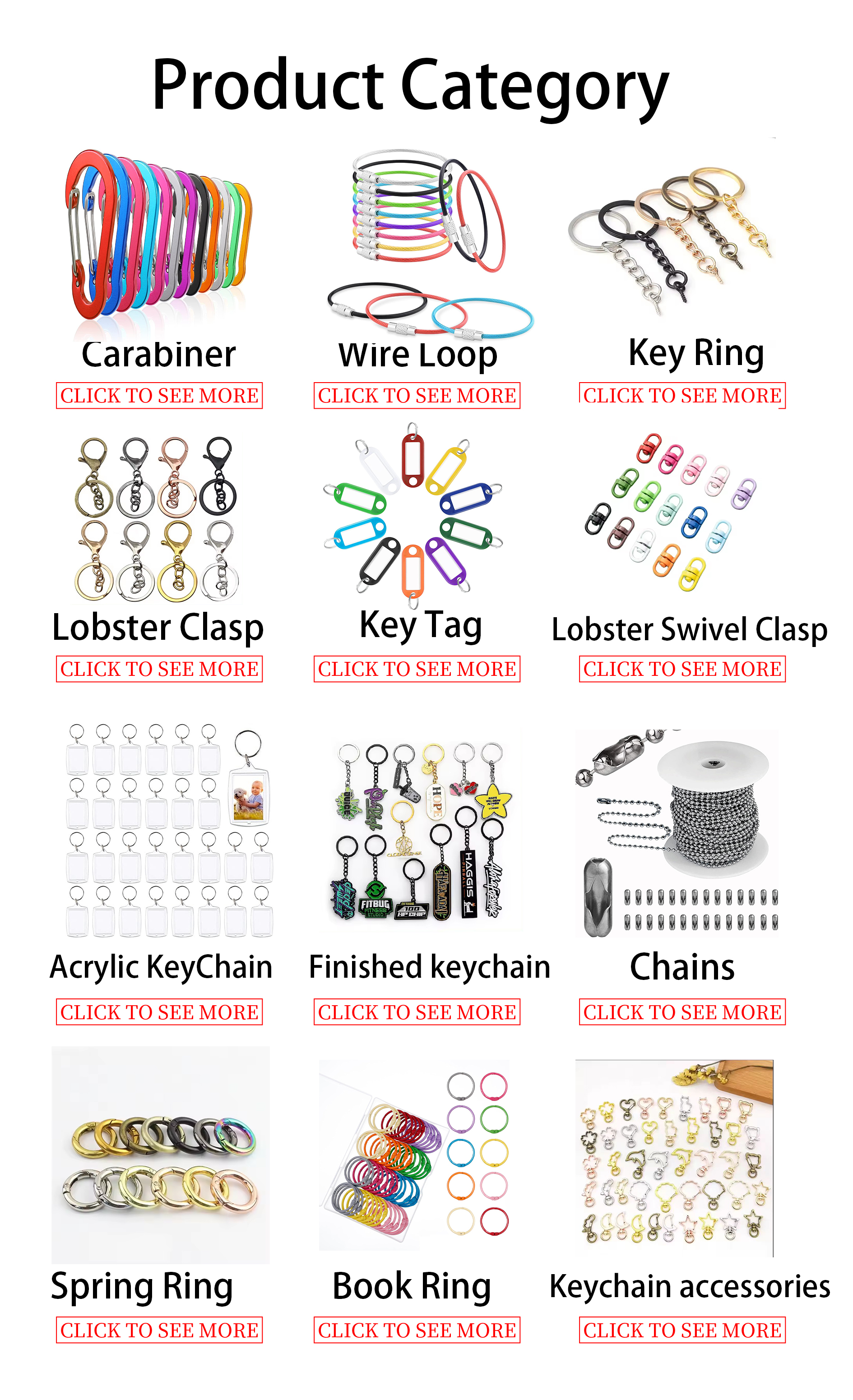 Multi-Color Lobster Clasp Metal Chain DIY Bag Accessories for