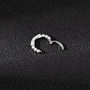Anneau de nez à pampilles, anneau de cartilage d'oreille en alliage de titane G23 F136, bijoux de piercing, bijoux de mode unisexe - Product Image 4