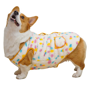 Chaleco grueso de invierno para perros, gatos, conejos, estilo de lunares, ropa cálida para mascotas, para Corgi, Schnauzer, Shiba Inu, otoño, primavera, invierno - Product Image 5