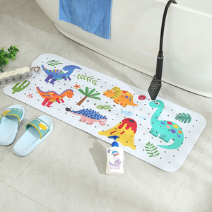 Tapis de bain antidérapant imperméable en PVC avec ventouses de fixation pour salle de bain <span class=keywords><strong>et</strong></span> douche - Product Image 1