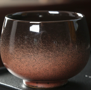 แก้วกาแฟเซรามิก 200 มล. แบบขายส่ง สไตล์ญี่ปุ่นย้อนยุค ไม่มีหูจับ เคลือบสีไล่ระดับ สำหรับร้านกาแฟ ร้านอาหาร และอุปกรณ์เสิร์ฟ - Product Image 3