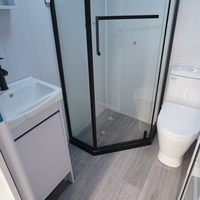 Maison conteneur pliable compacte à double aile de 10 pieds à faible coût, capsule habitable préfabriquée extensible, bureau, hôtel