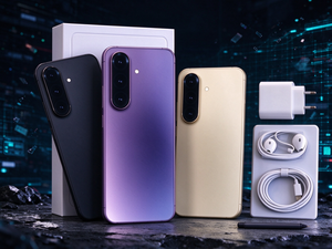 Smartphones A56 5G, équipés d'une caméra intégrée haute définition, offrant un effet selfie impeccable, préférés des créateurs de contenu et des amateurs de selfies. - Product Image 6