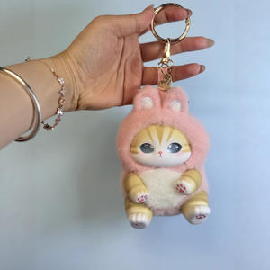 โมฟุซัง ของแท้จากญี่ปุ่น ตุ๊กตาแมวแก้วสีน้ำตาลประกายวิบวับ แบบกล่องสุ่ม ของสะสม ตุ๊กตาขนนุ่ม ขนาด 1/12 - Product Image 6