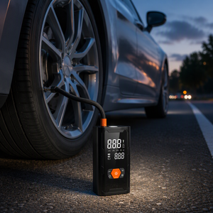 Arrancador de Coches 2 en 1 de 12V, Inflador de Neumáticos, Compresor de Aire Portátil de 150 PSI, Luz LED, Banco de Energía USB para Emergencias en el Coche - Product Image 6