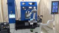 Robot collaboratif à 6 axes UR16e avec PLC et moteur pour ligne de production de machines CNC 3C PCB, solution de préhension et de placement