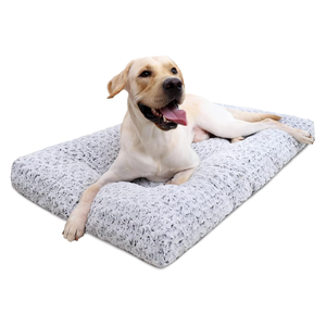 Lit de cage pour chien en peluche de luxe, écologique, doux, respirant, lavable, antidérapant, pour chiens de petite, moyenne et grande taille - Product Image 1