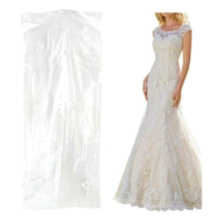 Housse de costume en plastique PE personnalisable, sac à vêtements thermosoudé pour l'emballage des vêtements en blanchisserie