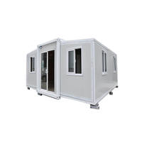 Projet de Maison Conteneur Portable 20 Pi 40 Pi Préfabriquée de Luxe Extensible avec Chambre et Cuisine
