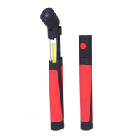 2W Faltbare Ausziehbare Taschenlampe COB Trockenbatterie LED-Arbeitsleuchte mit 6000K Tageslicht 120° Abstrahlwinkel für Werkstatt & Outdoor-Einsatz